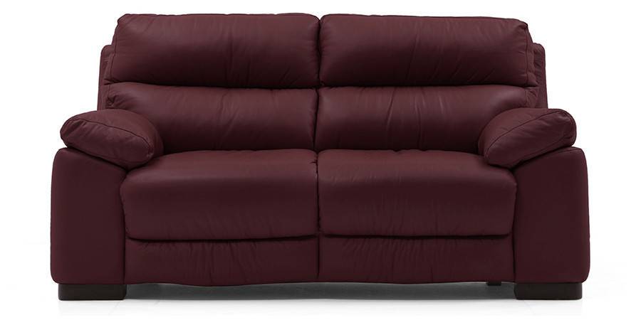 Thiene Sofa (Wine Italian Leather)